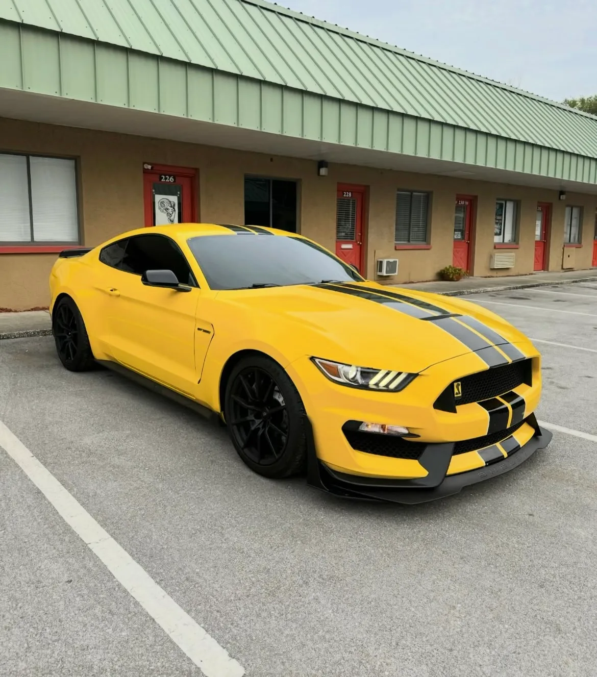 Yellow Mustang Shelby — full build